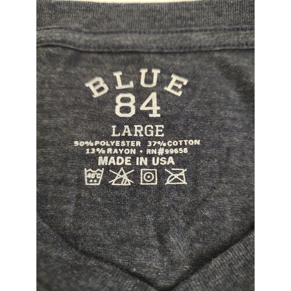 Blue 84 University of Pittsburgh Pitt Panthers V-Neck 3/4 Sleeve Shirt Large NEW - Picture 4 of 8